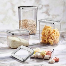  VİP AHMET Füme 4’lü Dikdörtgen Saklama Kabı 2900 ml 2200ml 1400ml 600ml